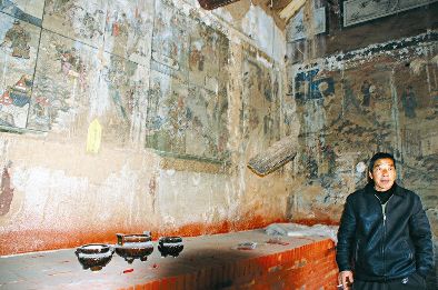 山西晋城:明清关公壁画贫困小村横空出世