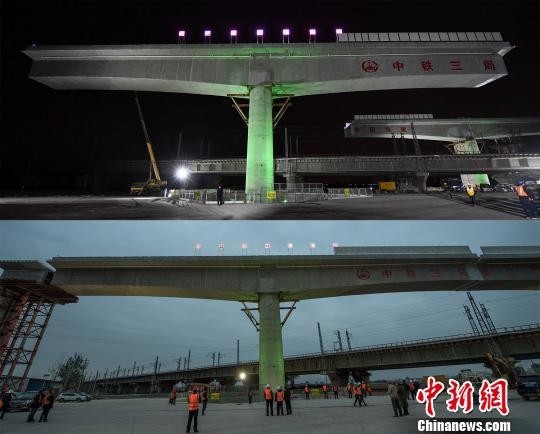 在太中银铁路和太原铁路枢纽西南环线两侧,两处长约50米,高32米