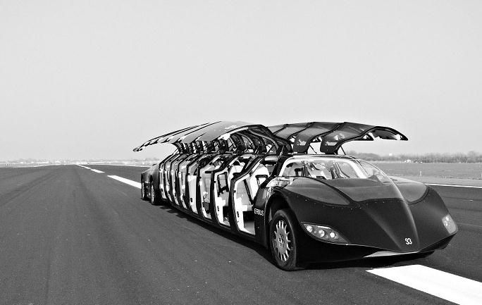 类似超长兰博基尼跑车